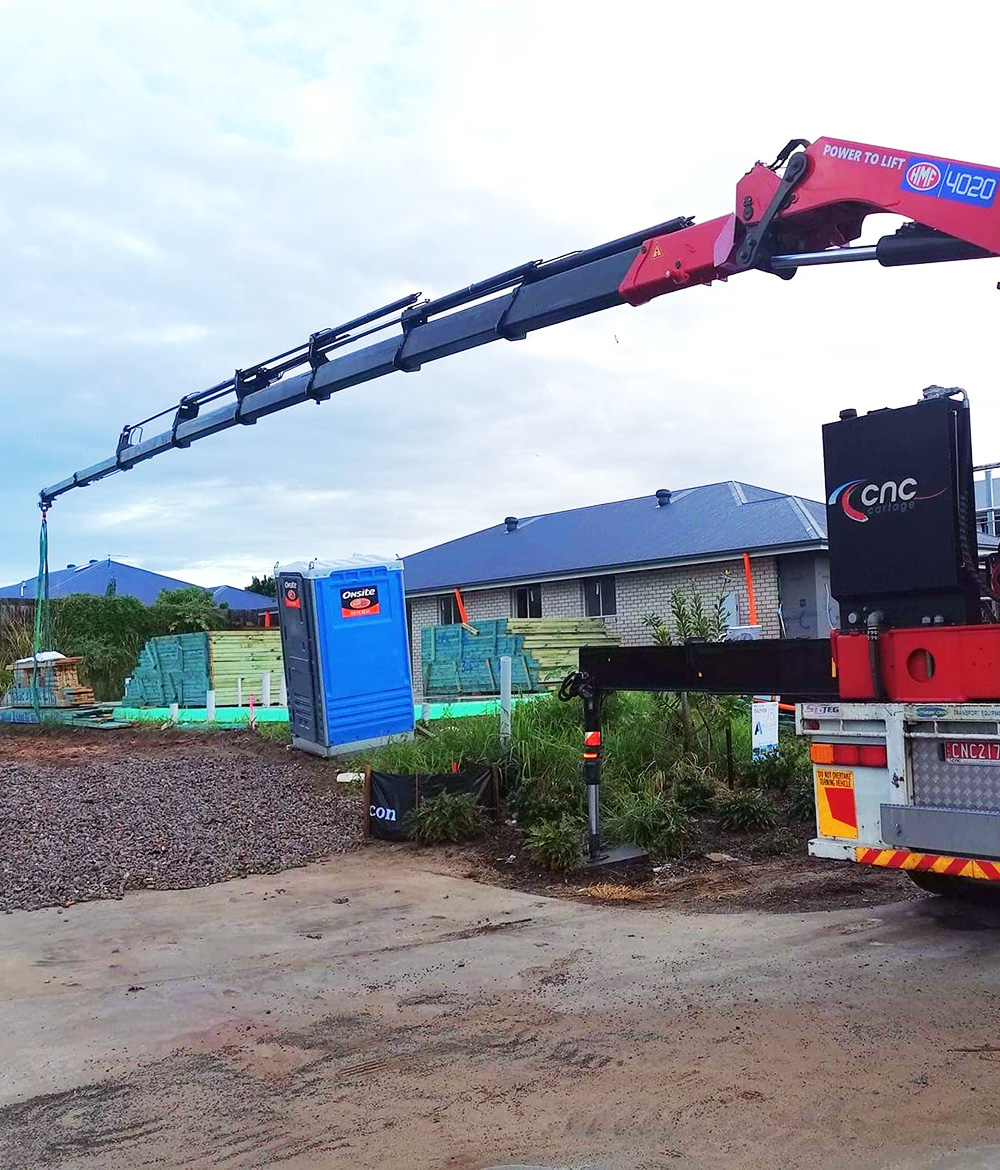 Big lift crane truck sunshine coast